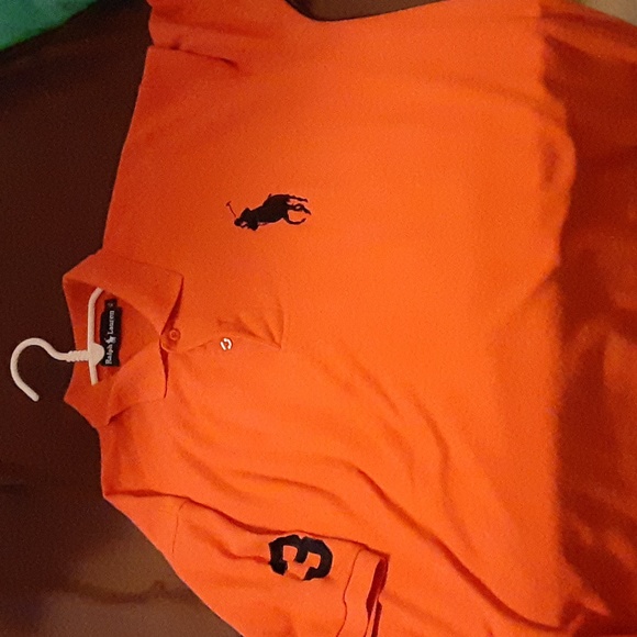 4 Ralph Lauren shirt. Orange, Gray, yellow  and black - Picture 2 of 5